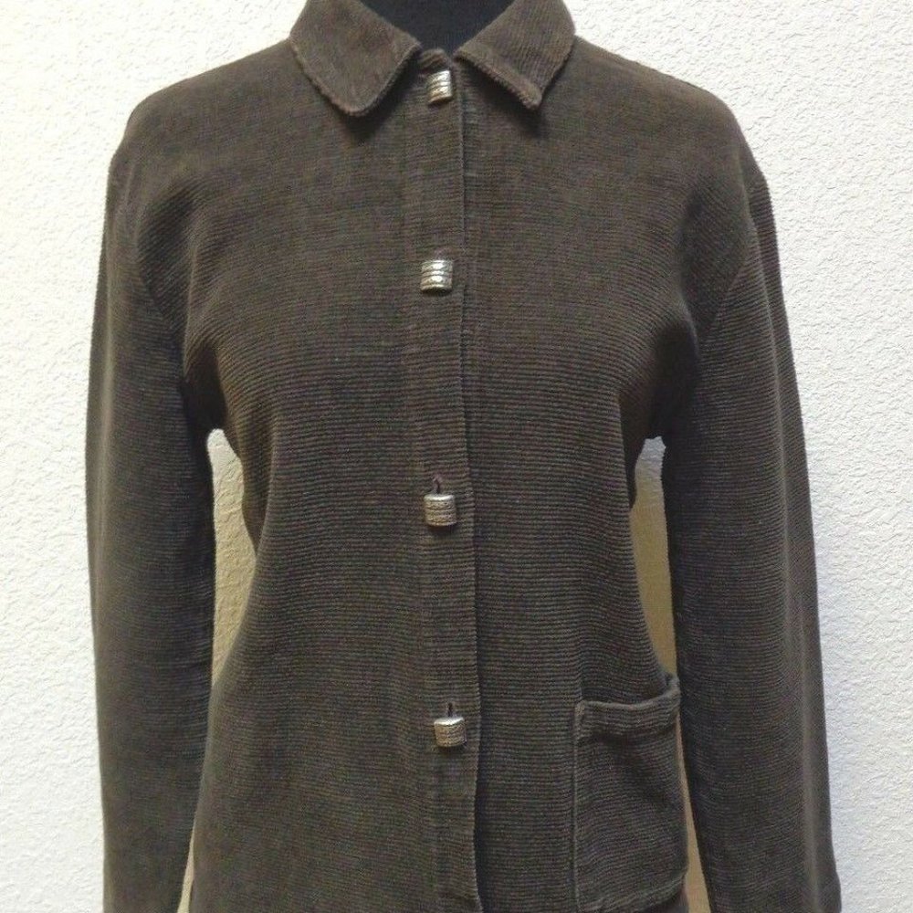 Patchwork Blazer Medium Soft Cotton - image 2